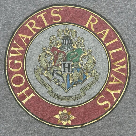 Harry Potter Tshirt Top Hogwarts Railways Women Size S Logo Symbol Fantasy Movie - Picture 3 of 10